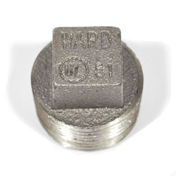 WARD, Cast Iron Cored Plug, Cored Plug, 3/4" Cast Iron Cored Plug, M65427