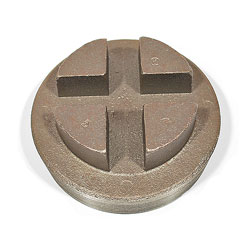 WARD, Cast Iron Cored Plug, Cored Plug, 6" Cast Iron Cored Plug, M65436