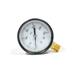 Wal Rich, Silicon Liquid Filled Gauge, 2-1/2 In. Dial, 300 PSI, 1/4 In. NPT, 1712608