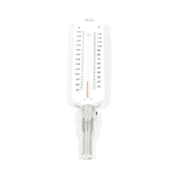 Wal-Rich, Economy Hot Water Thermometer, 40 - 280&deg;F, 1/2 In. NPT, 6 In. Case, 1722002