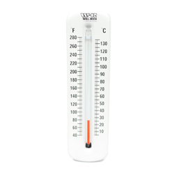 Wal-Rich, Economy Hot Water Thermometer, 40 - 280&deg;F, 1/2 In. NPT, 6 In. Case, 1722004