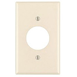 Leviton, 82004, 1 Gang Single Receptacle, Almond, Wall Plate 