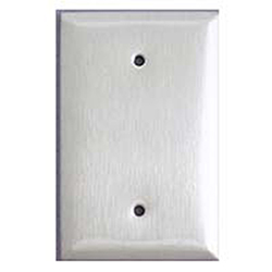 Mulberry, 97851, 1 Gang Blank, Jumbo, Stainless Steel, Wall Plate