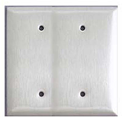 Mulberry, 83152, 2 Gang 2 Blank, Chrome, Wall Plate 