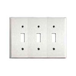 Mulberry, 83073, 3 Gang 3 Toggle Switch, Chrome, Wall Plate 