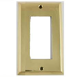 Mulberry, 94401, 1 Gang Decora, Satin Brass, Wall Plate