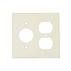 Mulberry, 92842, 2 Gang 1 Duplex Receptacle 1 Single Receptacle, Jumbo, Ivory, Wall Plate