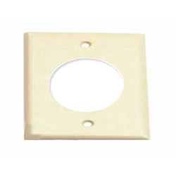 Mulberry, 84223, 2 Gang Single Receptacle 50 Amp, Metal, Ivory, Wall Plate