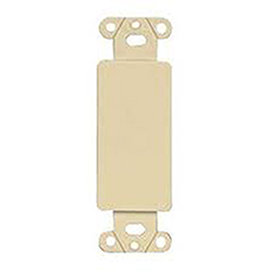 Leviton, 80414-I , QuickPort Decora/GFI Multimedia Blank Insert, Ivory