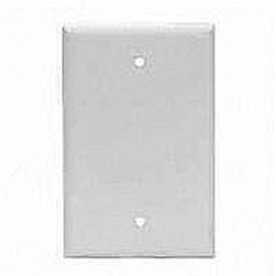 Mulberry, 86851, 1 Gang Blank, Jumbo, Metal, White, Wall Plate