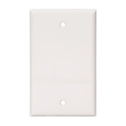 Cooper Wiring Devices, Nylon 1-gang Box Mounted Blank Wallplate, 5129W-BOX