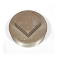 WARD, Cast Iron Cored Plug, Cored Plug, 2 1/2" Cast Iron Cored Plug, M65432