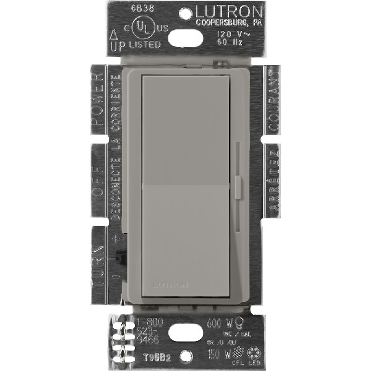 Lutron, Diva, CL Dimmers for Dimmable CFL & LED Bulbs, DVSCCL-153P-CS