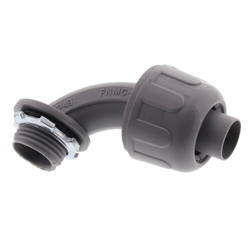 Topaz P495 1-1/2" 90Â° Gray Nylon Liquidtight Connector