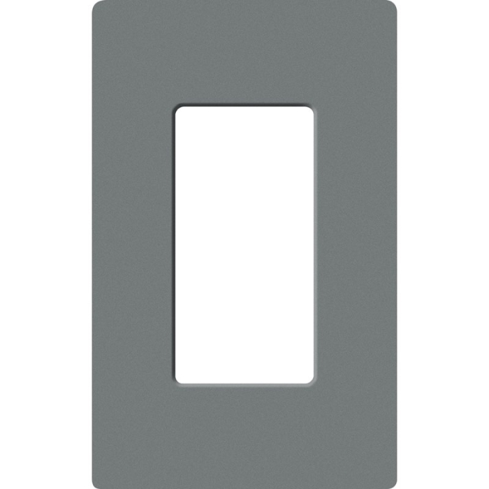 Lutron, SC-1-SL, Screwless Wallplate - 1 Gang - Slate