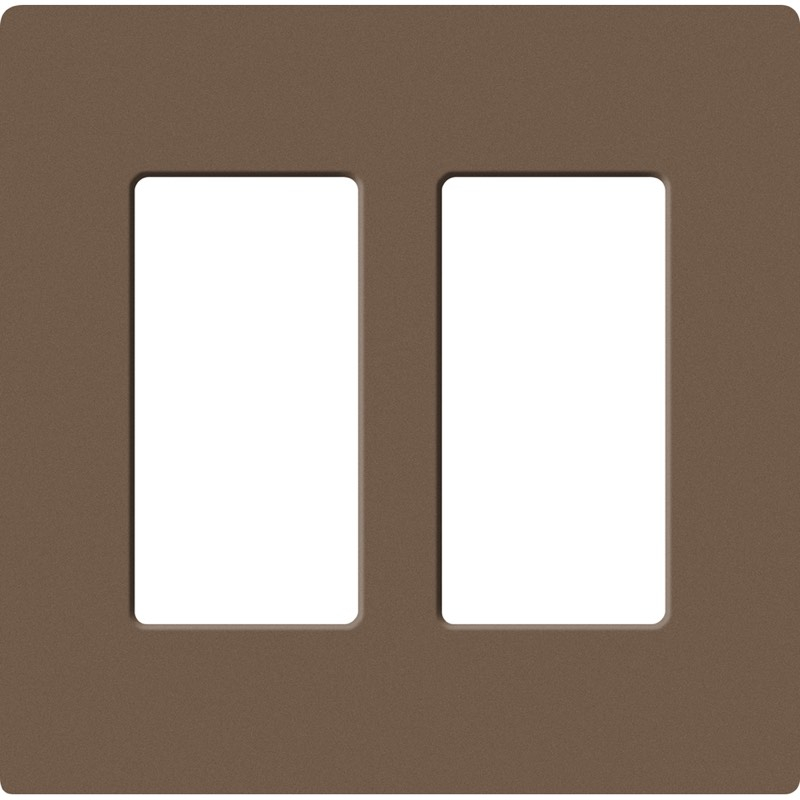 Lutron, SC-2-EP, Screwless Wallplate - 2 Gang - Expresso