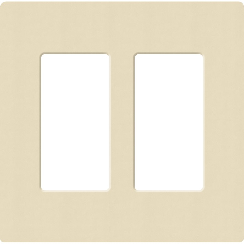 Lutron, SC-2-SD, Screwless Wallplate - 2 Gang - Sand