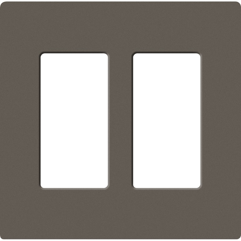 Lutron, SC-2-TF, Screwless Wallplate - 2 Gang - Truffle