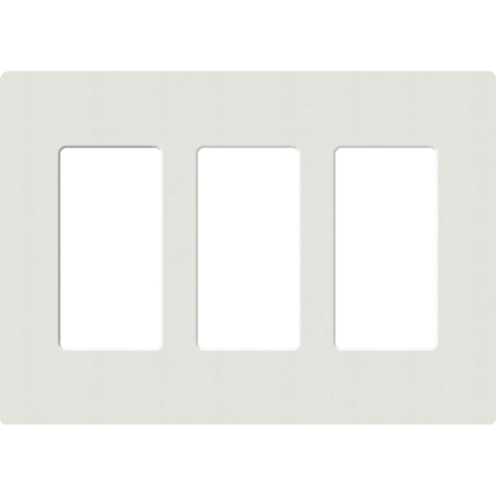 Lutron, SC-3-LG, Screwless Wallplate - 3 Gang - Lunar Gray