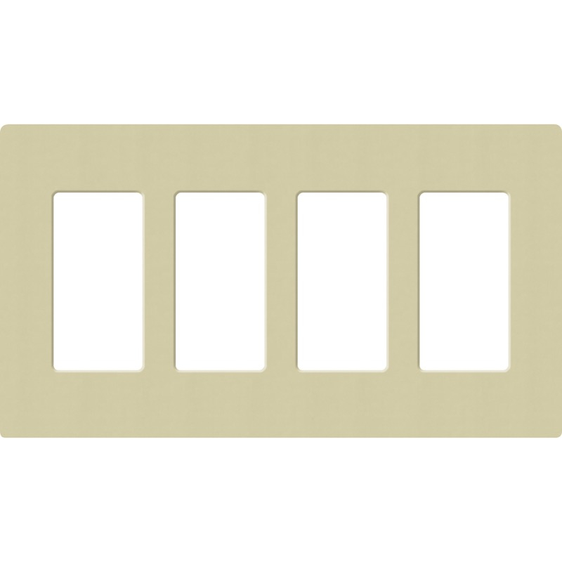 Lutron, SC-4-SA, Screwless Wallplate - 4 Gang - Sage