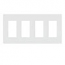Lutron, Nova T Wallplates, NT-RRRR-FB-WH