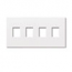Lutron, Nova T Wallplates, NT-SSSS-FB-WH