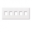 Lutron, Nova T Wallplates, NT-KKKKK-FB-WH