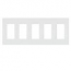 Lutron, Nova T Wallplates, NT-R3R3R3R3R3-FB-WH