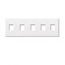 Lutron, Nova T Wallplates, NT-SSSSS-NFB-WH