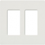 Lutron, Claro Wallplates, CW-2-WH