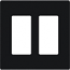 Lutron, Claro Wallplates, CW-2-BL