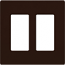 Lutron, Claro Wallplates, CW-2-BR