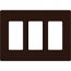 Lutron, Claro Wallplates, CW-3-BR
