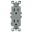 Leviton, 5325-GY, 5-15R