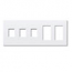 Lutron, Nova T Wallplates, NT-SSSRR-FB-WH