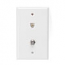 Leviton, Type 625D Telephone and Video Combination Wall Jack, 40259-W (40959-W)