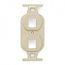 Leviton, QuickPort&reg; Duplex 106 Type 2-Port Insert, 41087-2IP