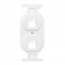 Leviton, QuickPort&reg; Duplex 106 Type 2-Port Insert, 41087-2WP