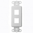 Leviton, QuickPort&reg; Decora Plus 2-Port Insert, 41642-W
