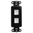 Leviton, QuickPort&reg; Decora 2-Port Insert, 41642-E