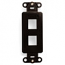 Leviton, QuickPort&reg; Decora 2-Port Insert, 41642-B