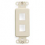 Leviton, QuickPort&reg; Decora 2-Port Insert, 41642-T