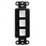 Leviton, QuickPort&reg; Decora 3-Port Insert, 41643-E