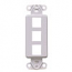 Leviton, QuickPort&reg; Decora 3-Port Insert, 41643-GY