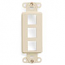 Leviton, QuickPort&reg; Decora 3-Port Insert, 41643-T