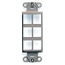 Leviton, QuickPort&reg; Decora 6-Port Insert, 41646-GY