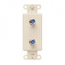 Leviton, Decora Video Duplex F-Type Wall Jack Insert, 40682-I