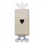 Leviton, Type 625 Decora 6P4C Telephone Wall Jack Insert, 40649-I