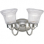 Progress Lighting, Fluted Glass 2-light Wall Bracket, P3288-09