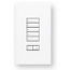 Lutron, SeeTouch QS, QSWS2-5BRLI-WH